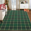 thumbnail image 3 of Christmas Runner Rug, Buffalo Plaid Washable Checkered Entryway Rug, Xmas Holiday Decor Front Porch Door Mat, Woven Cotton Area Rugs for Kitchen Patio Bathroom, 3 of 13