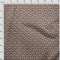 thumbnail image 4 of oneOone Georgette Viscose Brown Fabric Paisley Sewing Craft Projects Fabric Prints By Yard 42 Inch Wide, 4 of 5