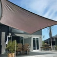 thumbnail image 4 of Summer Savings Clearance! Boovnll Sun Shades Outdoor Patio, 6.6x13.2Ft Rectangle Sand UV Block Sunshade Mesh Insulation Permeable Heavy Duty Shade Cloth for Outdoor Patio Yard Garden, Sun Shade, 4 of 9