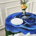 thumbnail image 5 of Coolnut Valentine's Day Round Tablecloth,Realistic Blue Rose Lace Round Table Cloth Water Resistant Spill Proof Large Table Cover for Valentine's Day Romantic Dinner Decorate 60 in, 5 of 7