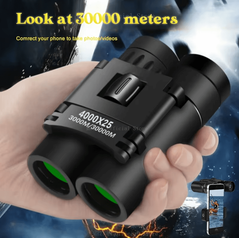 New 4000x25 30000M HD Professional Powerful Binoculars Long Range Prismatic Telescope Portable Binoculars Hunting
