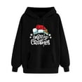thumbnail image 2 of Somuwie Clearance Winter Women's Fashion Christmas Tree Printed Round Neck Raglan Long Sleeve Sweater, 2 of 3