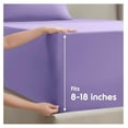 thumbnail image 4 of Twin Sheets Set - 3 Piece Twin Bed Sheets, Deep Pocket, Hotel Luxury, Extra Soft, Breathable and Cooling, Lavender Sheets for Twin Size Mattresses, 4 of 9