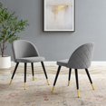 thumbnail image 2 of Side Dining Chair, Set of 2, Fabric, Light Grey Gray, Modern Contemporary Urban Design, Kitchen Room Cafe Bistro Restaurant Hospitality, 2 of 9