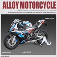 thumbnail image 3 of 1:9 BMW M1000RR S1000RR Racing Alloy Metal Diecast Motorcycle Model Simulation Hobby Collectible Vehicle Model Birthday Gift Boy S1000 Box, 3 of 6