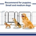 thumbnail image 4 of QRInnovations 24" Pet Fence 16 Panels Rust Resistant Metal Outdoor Exercise Pet Pen with Doors for Large/Medium/Small Dogs, Pet Puppy Playpen for Yard, Camping, RV, 4 of 15