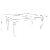 East West Furniture 5 Piece Dining Table Set