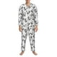 thumbnail image 3 of Fotbe Retro Rooster Pijama de Hombre con Estampado de Manga Larga, Conjunto de 2 Piezas, Ropa de Dormir Suave y Cómoda con Bolsillos-Medium, 3 of 7