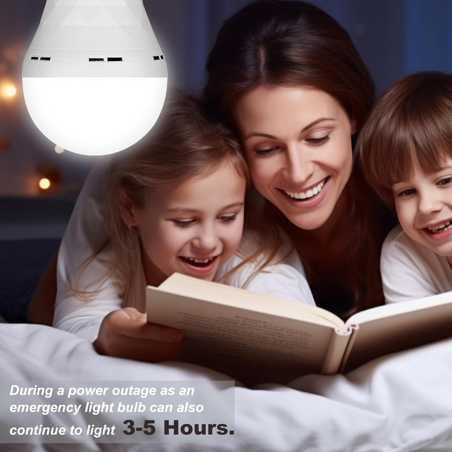 GMOX Rechargeable Emergency LED Light Bulbs, 6 Pack, 9W (Equivalent to 60W), 6500K Daylight White, Battery Backup, E27 Base