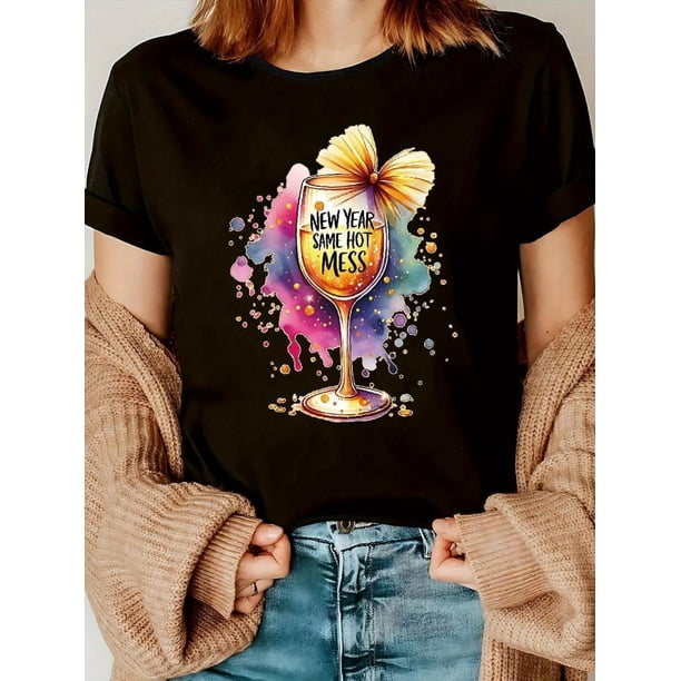 Camiseta deportiva informal para uso diario. Camiseta de manga corta suave con cuello redondo para mujer. Camiseta informal para uso diario. Camiseta para adultos, hombres, mujeres, adolescentes, jóve