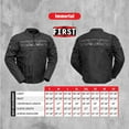 thumbnail image 3 of First Mfg Co - Immortal - Men's Motorcycle Biker Riding Black Orange Cordura Jacket - Extra Large - Gussets Grommets Thermal Liner Vented Water Repellant, 3 of 3