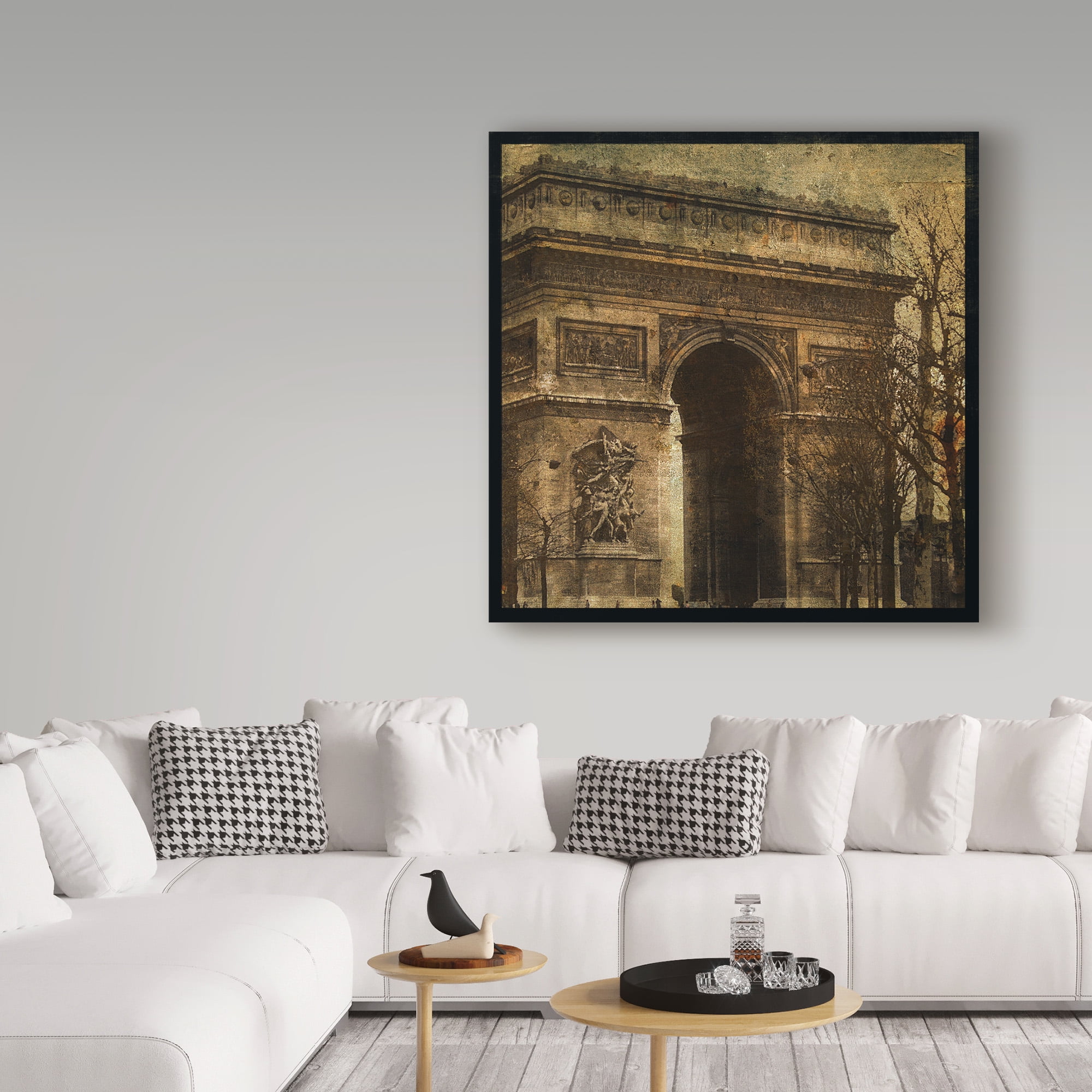 Trademark Fine Art 'Arc De Triomphe' Canvas Art by John W. Golden