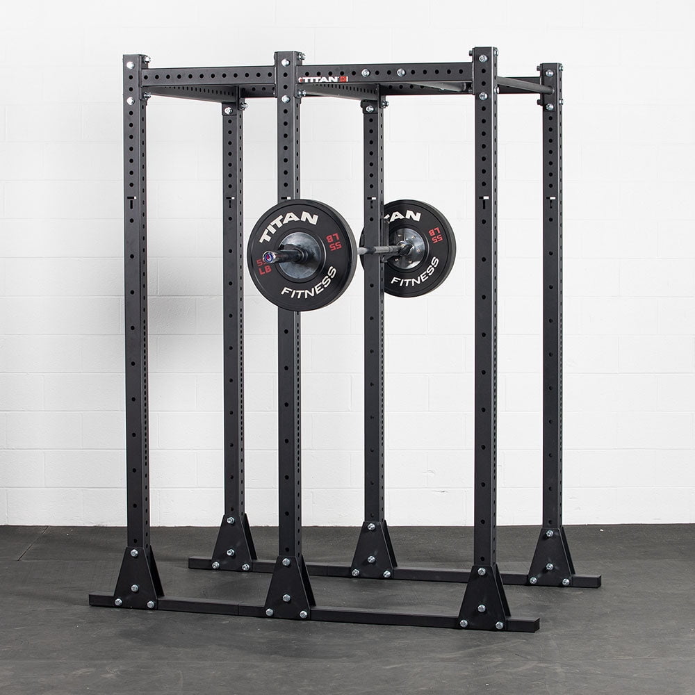 Titan Fitness X-3 Flat Foot Power Rack Extension Kit, 82" Height x 24" Depth, 3x3 11-Gauge Steel Uprights, Bolt-Together Rack Expansion for Home Gym