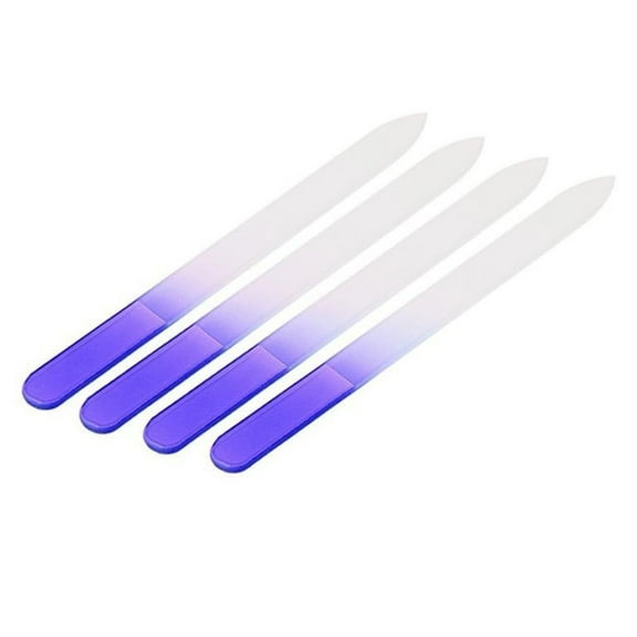 UDIYO 4 Pcs Durable Glass Nail Files Nail Art Acrylic Tip Buffer Buffing Manicure Tool