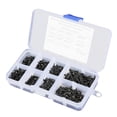 thumbnail image 4 of Juego de 800 Tornillos autorroscantes de cabeza plana avellanada de Acero al carbono negro M2 Bling Bling, 4 of 12
