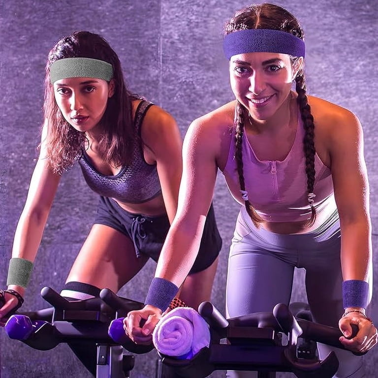 Sports Headbands for Women Workout - Sweatbands for Running & Gym Wide Sweatband for Women Anchors Workout Sweatband Gym  main image 3