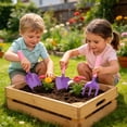 thumbnail image 6 of Shipiny 4PCS Mini Garden Tool Kit, Plastic Small Shovel Rake Set, Safe Kids Gardening Tools for Planting, Digging Sand and Outdoor Interactive Play, Purple, 6 of 6