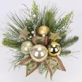 thumbnail image 3 of Árbol de Navidad Hollyone, pequeño, artificial, 25 cm, con adornos, 3 of 6