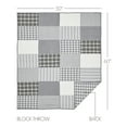 thumbnail image 3 of VHC Brands, Sawyer Mill Patchwork Reversible Throw, Black, 60x50, 3 of 6