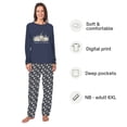 thumbnail image 2 of The Greatest Gift Is Jesus Matching Family Christmas Pajamas, Christian Christmas PJs, Plus Size Pajamas, Two Pockets, 2 of 7