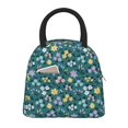 thumbnail image 2 of Haiem Floral Printed Lunch Bag Women, Lunch Box Lunch Bag for Women, Small Leakproof Cute Lunch Tote Large Capacity Reusable Insulated Cooler Lunch Container, 2 of 6
