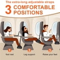 thumbnail image 4 of Hamaca para pies de avión KNTNK, reposapiés de avión, soporte de bambú, 4 of 8