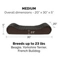 thumbnail image 6 of FurHaven Pet Dog Bed | Orthopedic Ultra Plush Luxe Lounger Pet Bed for Dogs & Cats, Chocolate, Medium, 6 of 12