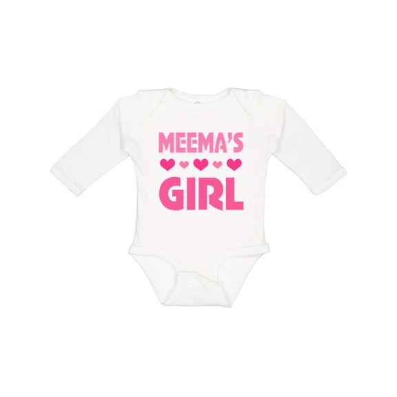 Inktastic Meema Girl Granddaughter Girls Long Sleeve Baby Bodysuit