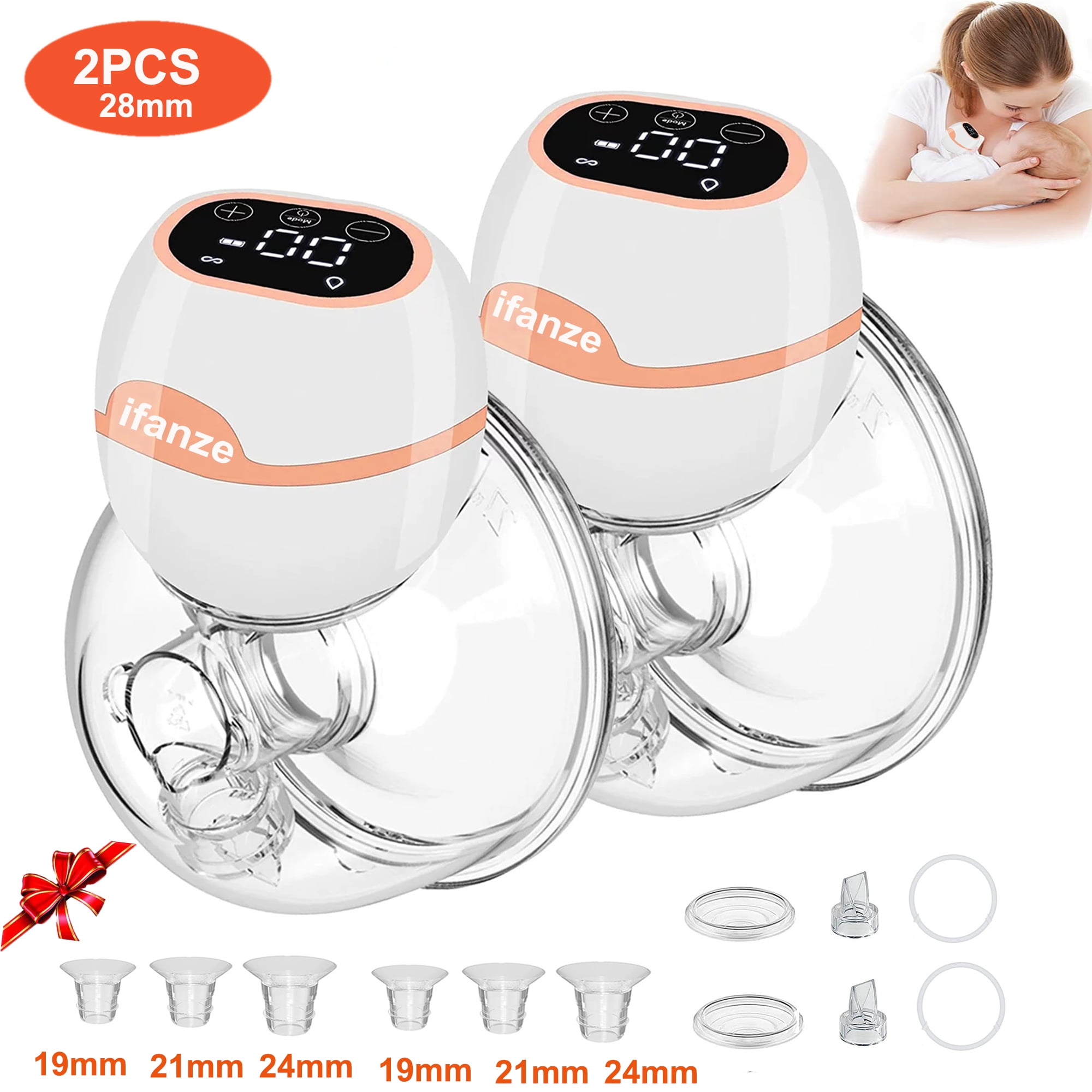 iFanze HandsFree Breast Pump, Wearable Electric Breast Pumps Touch