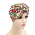 thumbnail image 2 of EnJoCho Women's Casual Head Hat Cancer Head Hat Cap Ethnic Boho Floral Hair Cover Wrap Turban Headwear Turban Cap, 2 of 2