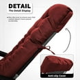 thumbnail image 4 of Patio Lounge Chair Cushion, Waterproof Zero Gravity Chair Cushions with Ties, 66x21x4 Inches Chaise Lounge Chair Cushion for Outdoor Indoor Furniture, Red (Only Cushion), 4 of 10