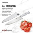 thumbnail image 4 of Farberware Edgekeeper Triple Riveted Chef Self-Sharpening Blade Cover, High Carbon-Stainless Steel Kitchen Ergonomic Handle, Razor-Sharp Knife, 8 Inch, White, 4 of 6