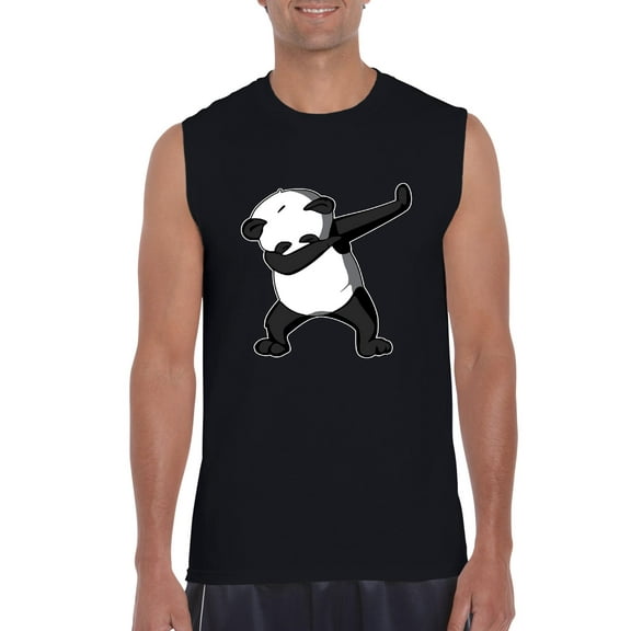 NIB - Men's Graphic T-Shirt Sleeveless - Dancing Panda