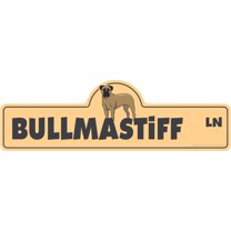 SignMission P-618 Bullmastiff 18 in. Bullmastiff Street Sign