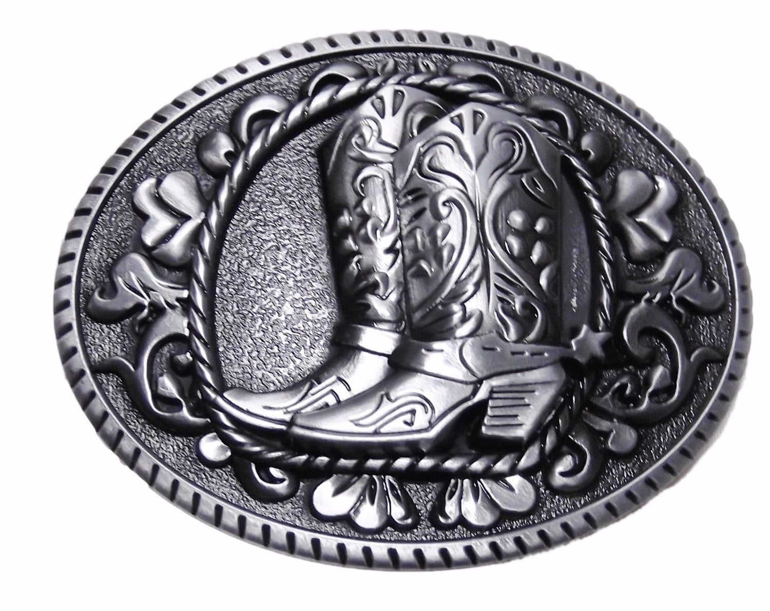 New Cowgirl up Cowboy Boots belt buckle Cowgirl Up Belt Buckle with Boots by CTM | Belt Buckles at  main image 4
