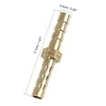 thumbnail image 3 of 5mm Brass Barb Hose Fitting Straight Connector for Joiner Air Water Gas Oil Pipe 5pcs, 3 of 5