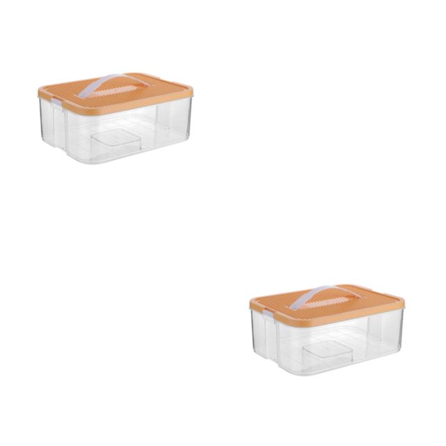 Injueey Caja de plástico para niños con tapa, solución de almacenamiento apilable para juguetes, caja de almacenamiento para niños con tapa Type3 NO3