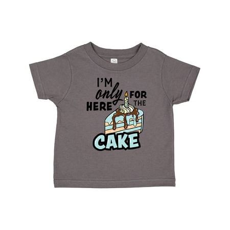 

Inktastic Im Only Here for the Cake Gift Toddler Boy Girl T-Shirt