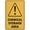Warning Sign 3, variant on Caution Chemical Storage Area Sign, 8"x12" Reflective Aluminum Metal Warning Signage with Symbol, Indoor Outdoor Use