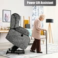 Power Lift Recliner with Heat/Vibration Massage for Elderly, Durable