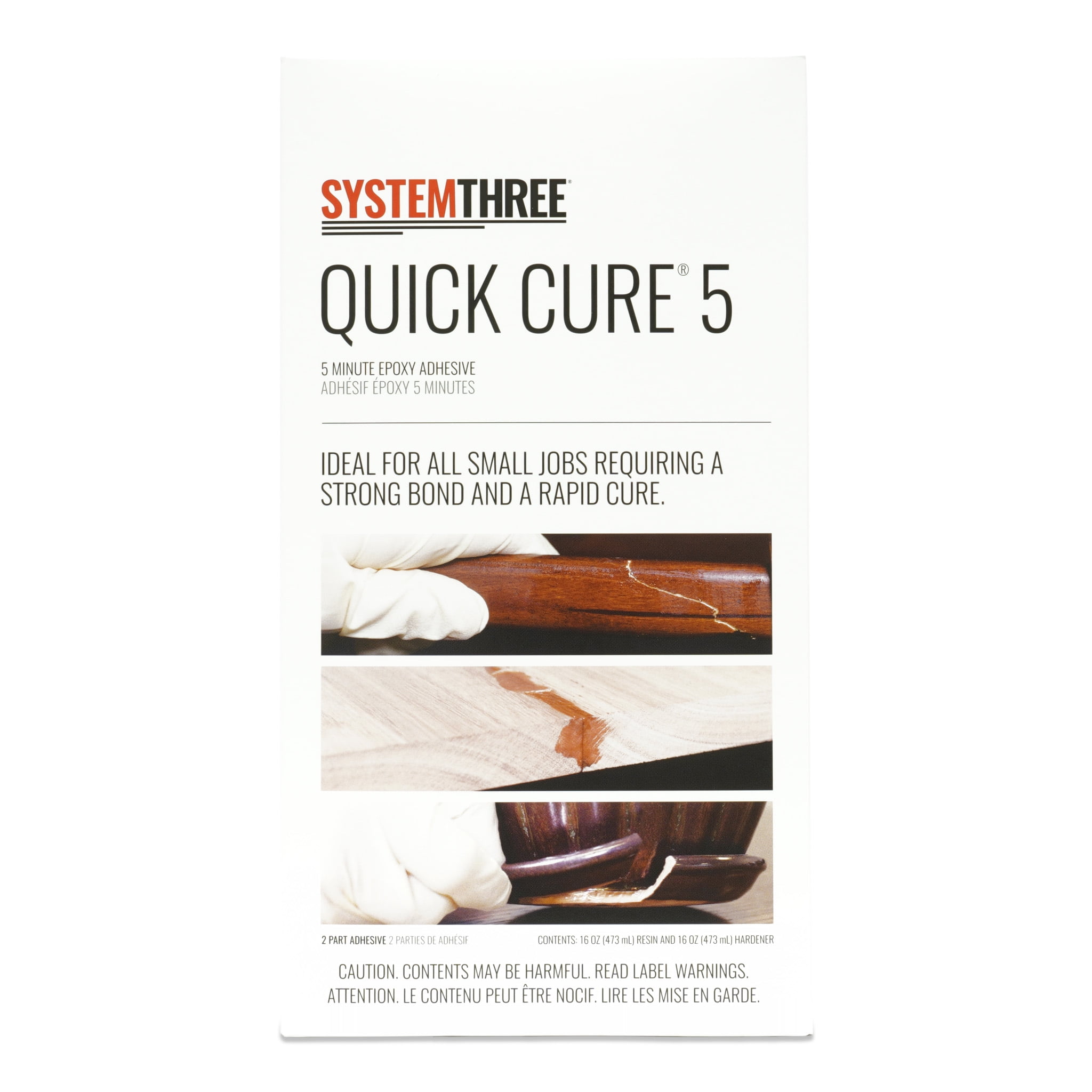 System Three Quick Cure 5 Epoxy Adhesive, Quart Kit