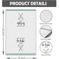 thumbnail image 6 of Turquoise Kitchen Towels Set of 2, Don''t Be Afraid to Take Whisks Hand Towels, Life is Short Lick The Bowl Dish Towels for Kitchen, Funny Dish Towels, Funny Kitchen Decor, 18x26 Inches, 6 of 6