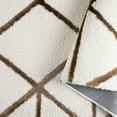 thumbnail image 5 of Everloom Carmen Cosmo Modern Diamond Area Rug, Ivory/Taupe, 5'2"x7'2", 5 of 8