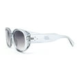 thumbnail image 3 of Womens Mod Fashion Round Thick Temple Plastic Chic Sunglasses Slate - Smoke, 3 of 4