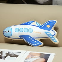 1pcs Car Plush Toy Soft Stuffed Car Plush Pillow Toy CuteTractor Cartoon Throw Pillow Plushie Gifts for Birthday Christmas Party，50 * 25cm White Airplane