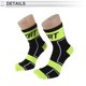 thumbnail image 3 of Calcetines de ciclismo anti-fricción m calcetines de bicicleta al aire libre verdes, negros unisex 1 par con diseño de cuadros y reflectantes, 3 of 6