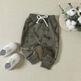 thumbnail image 5 of Spazoro Toddler Boys Sweatshirts and Pants Outfit Sets, Soft and Warm Casual Cute Print Long Sleeved Outdoor Wear Tops and Pants for Kids Boys Green Size 2 T, 5 of 9