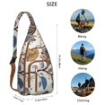 thumbnail image 4 of Chic Bohemian Sling Pack - Elegant Vintage Paisley Pattern, Anti-Theft Compact Backpack for Urban Explorers, 4 of 4