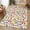 Pink Yellow Blue, variant on Small Door Mat Indoor Outdoor 15.7"x23.6", Colorful Polka Dot Absorbent Non Slip Entry Rug, Watercolor Rainbow Polka Dots Low Profile Welcome Mat for Front/Side Door Apartment Entrance Bathroom