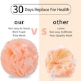 thumbnail image 3 of Carrie Joe Bath Loofah Sponge Back Scrubber Shower Sponge Soft Mesh Exfoliator Pouf Shower Ball Bath Sponges for Women and Men Bath Accessories, 3 of 7